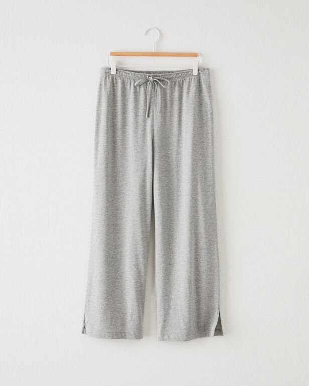 Organic Cotton Jersey Wide Leg Sleep Pants | Haven Well Within