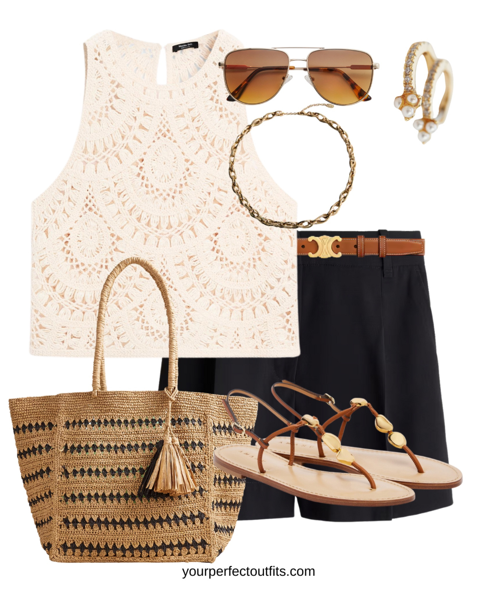 Summer outfit inspiration with a black short 
Linen short for summer looks 

#LTKStyleTip #LTKSeasonal #LTKSummerEdit