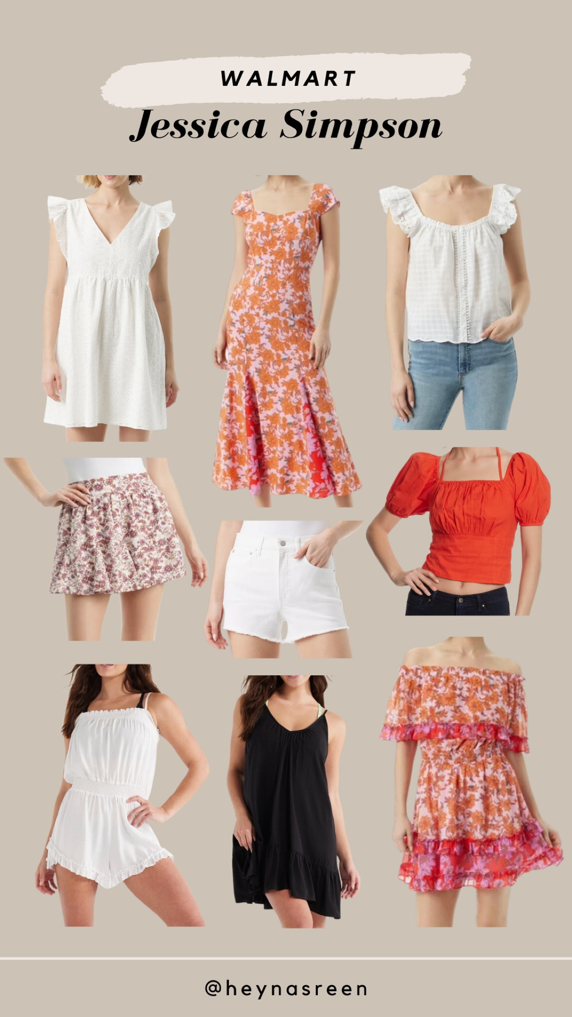 Some new Jessica Simpson pieces I’m loving from Walmart! Such cute summer clothes ☀️🤍

#LTKFindsUnder50 #LTKFindsUnder100 #LTKStyleTip