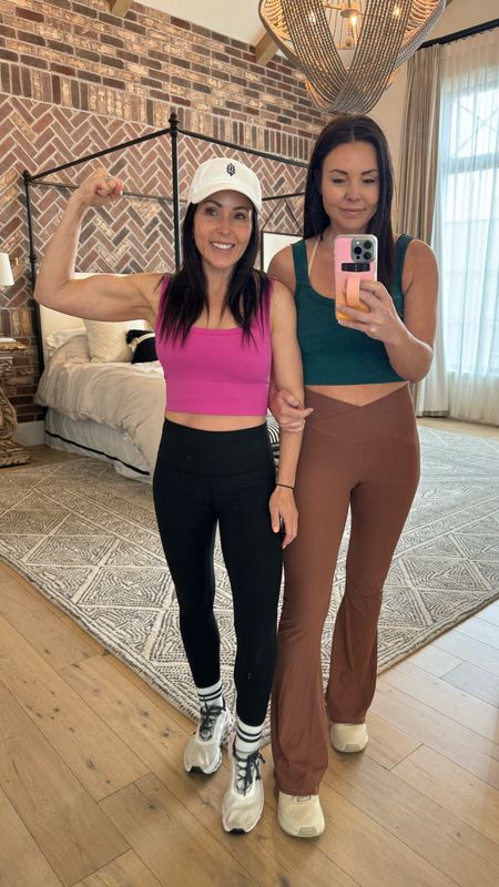 Tried and true Amazon workout finds! 
Best supportive crop tanks. Can wear with or without additional sports bra. 
Crossover waist bellbottoms leggings and ribbed black leggings. 
Amazon fashion 

#LTKFitness #LTKActive