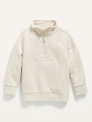 1/4-Zip French Rib Pullover Sweater for Toddler Boys | Old Navy (US)