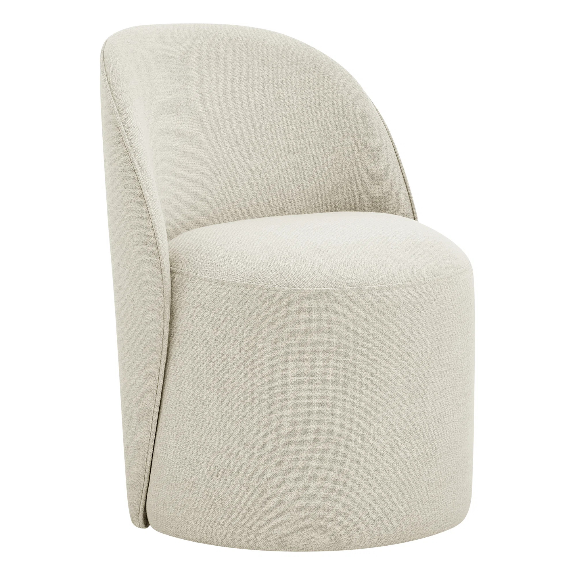 Sharlene Upholstered Side Chair with Swivel Casters | Wayfair North America