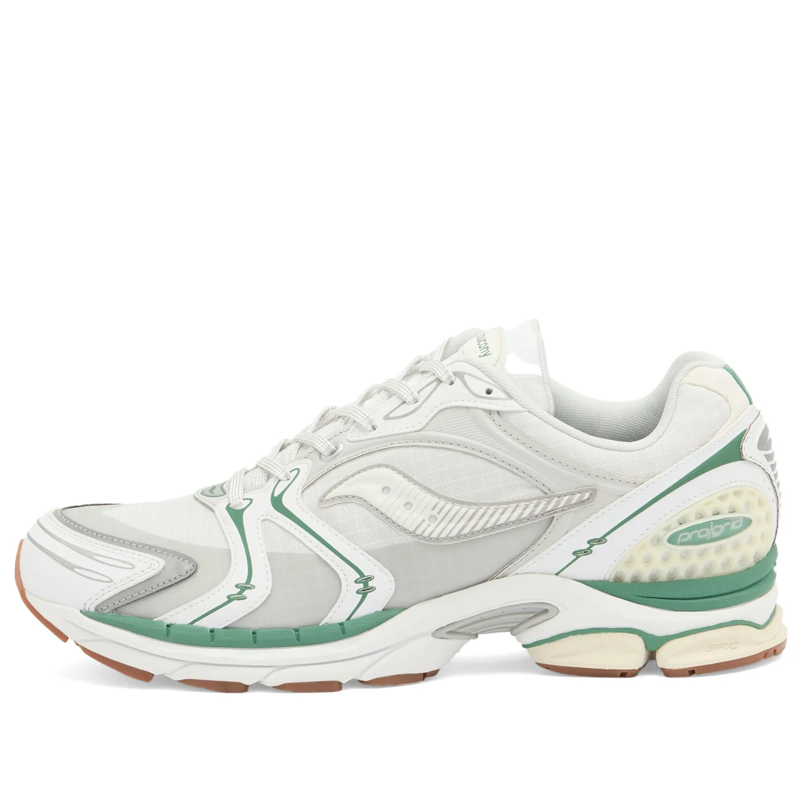 Saucony Men's Progrid Triumph 4 Sneaker in Light Tan/Green, Size UK 7.5 | END. Clothing