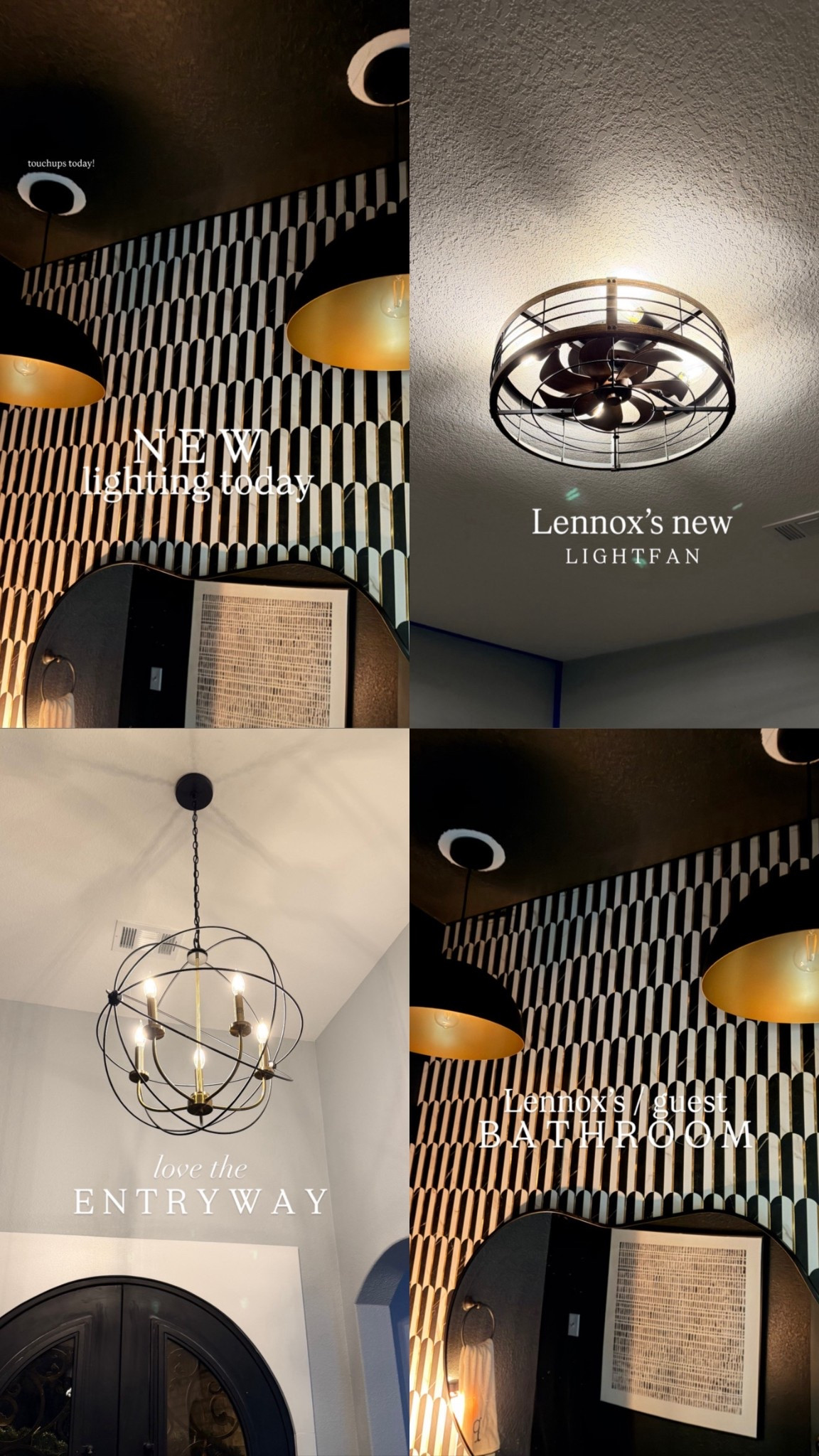 New light fixtures! Amazon & Wayfair! 
My exact entryway light is sold out in my colorway, but I linked similar!

#LTKHome