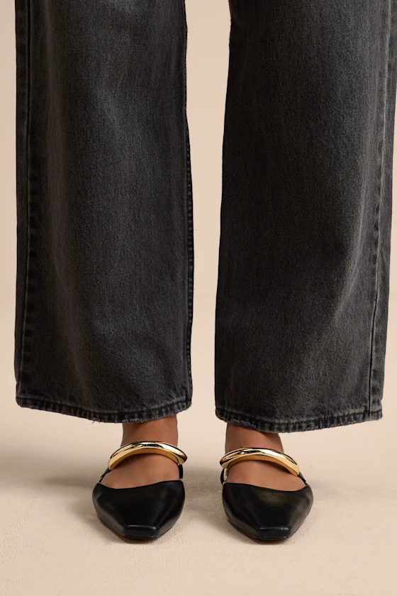 Mercer Black Mule Flats | Lulus