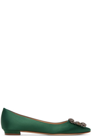 Green Hangisi Ballerina Flats | SSENSE