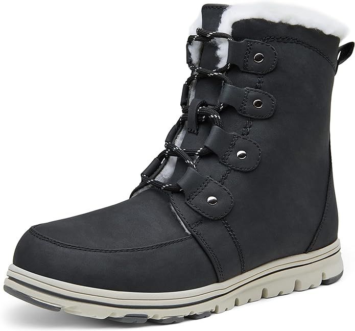VEPOSE Women's Winter Snow Ankle Boots Windbreak Warm Booties Waterproof | Amazon (US)