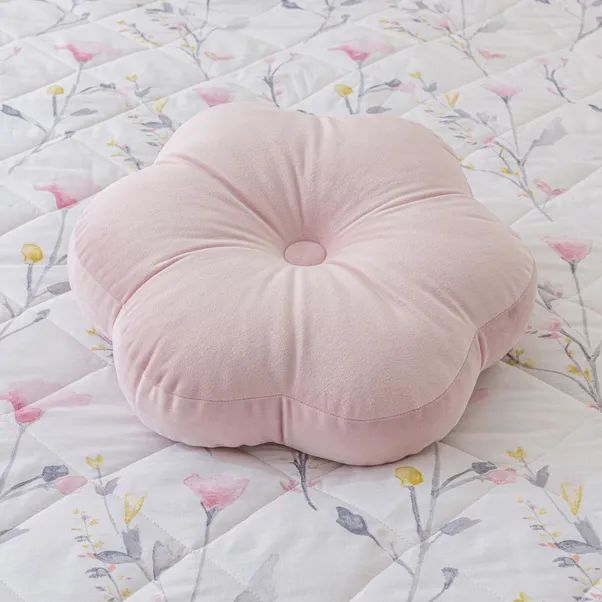 Flower Velvet Cushion | Dunelm