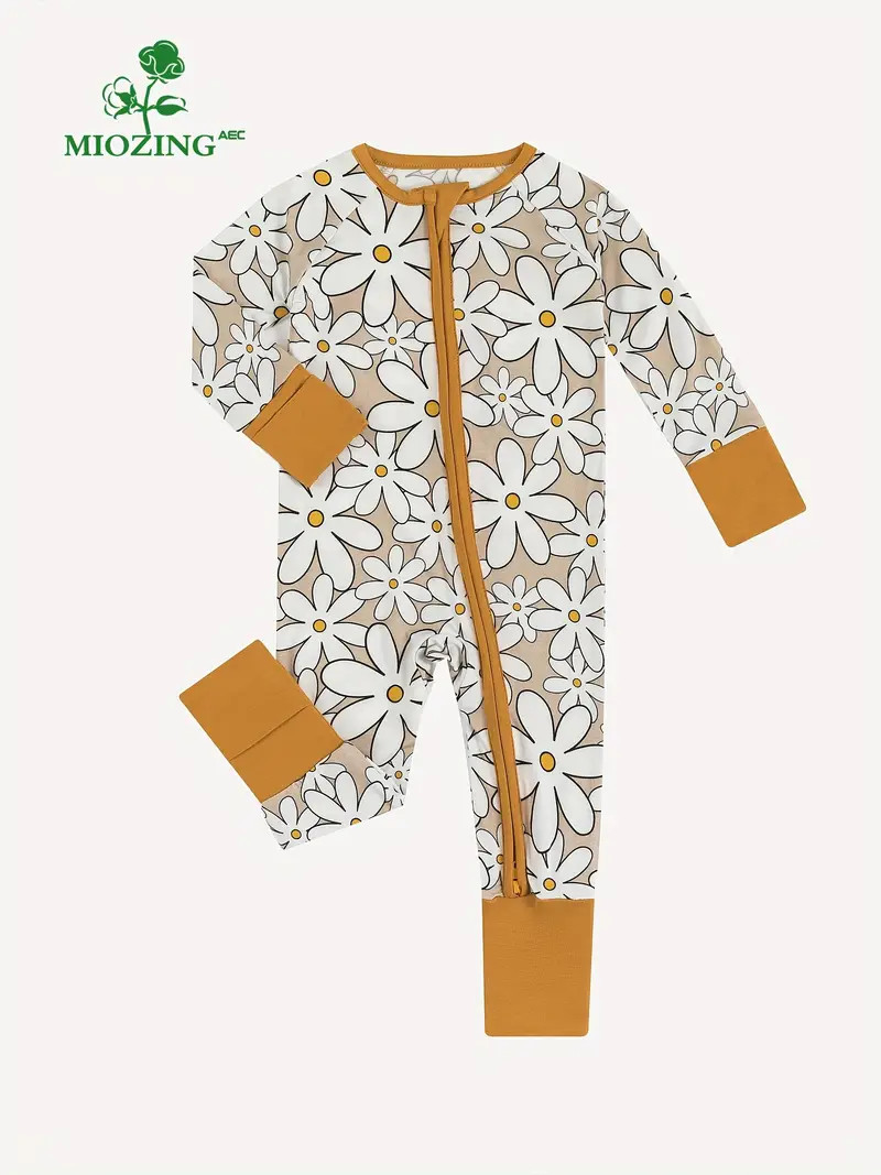 Yellow Pistil Flower Bamboo Fiber Long Sleeve Onesie Romper for Baby Girls - Soft, Breathable, an... | Temu Affiliate Program