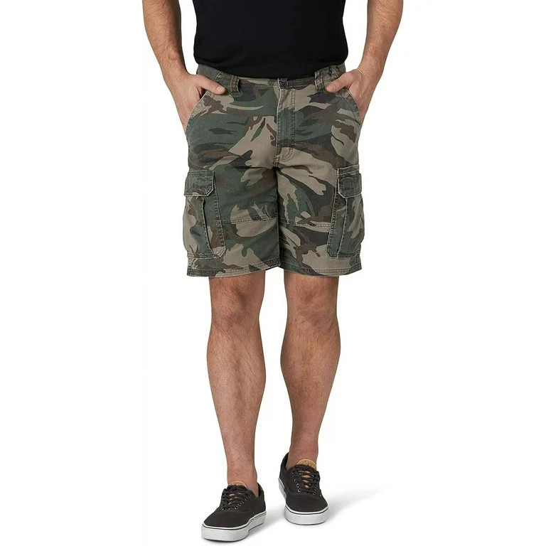 Wrangler Authentics Men's Classic Cargo Stretch Short 42 Green Camo | Walmart (US)