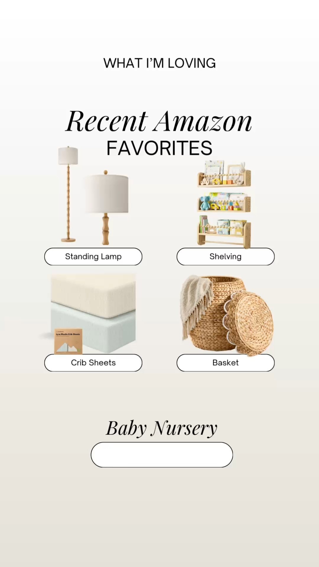 Amazon Baby Nursery items that I’m loving 🥰 

#LTKHome #LTKBump #LTKKids