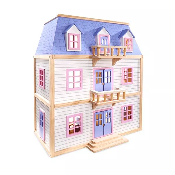 Melissa & Doug Modern Wooden Multi-Level Dollhouse | Kohl's