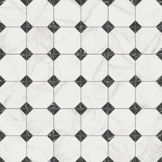Merola Tile Merzoni Yard Marquina 13 in. x 13 in. Porcelain Floor and Wall Tile (12.0 sq. ft./Cas... | The Home Depot