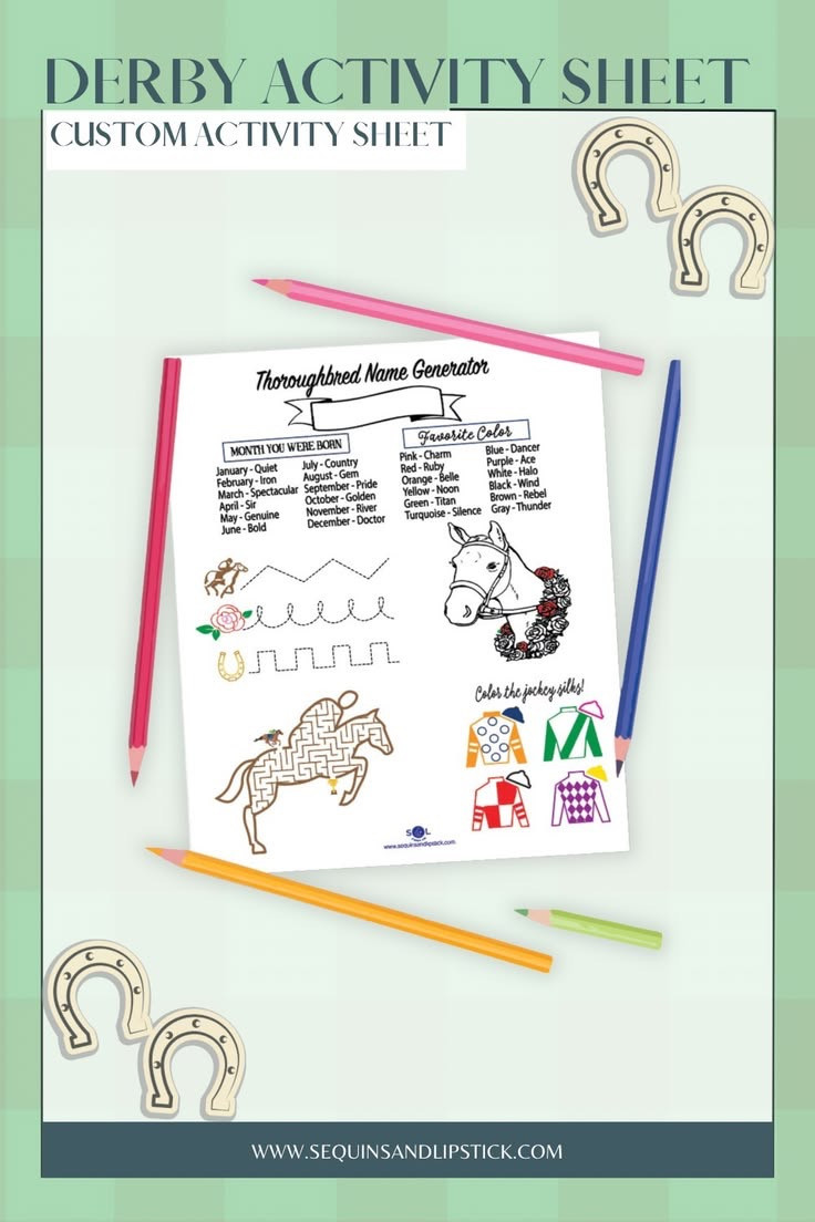Ready, set, Derby Day fun! 🐎🎉 Keep the littles entertained in style with this custom activity sheet—perfect for race day parties and celebrations. 🎨 Interactive + adorable 🌟  

 #LTKmomlife #LTKBaby #LTKKids