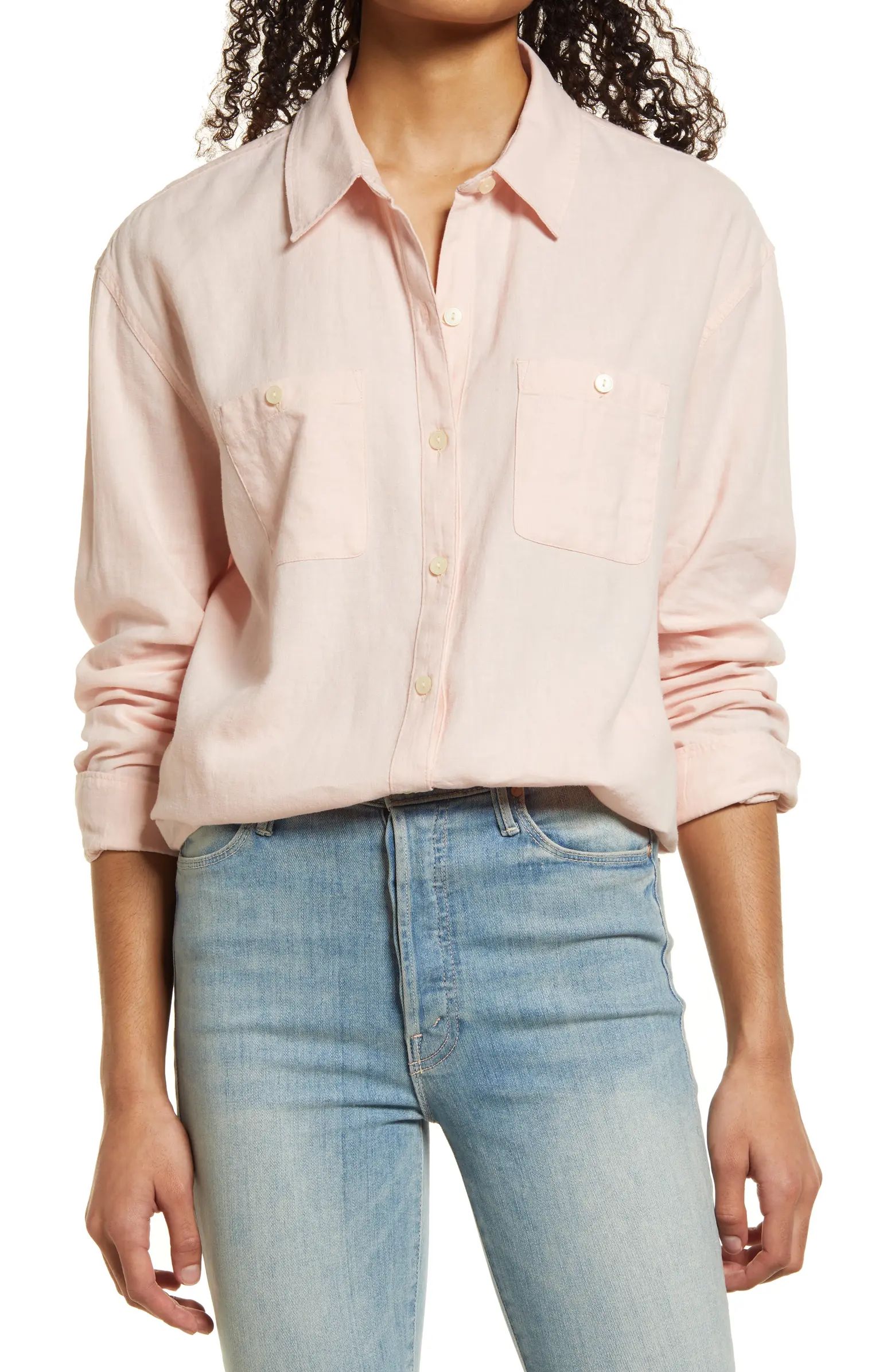 Women's Linen Button-Up Shirt | Nordstrom