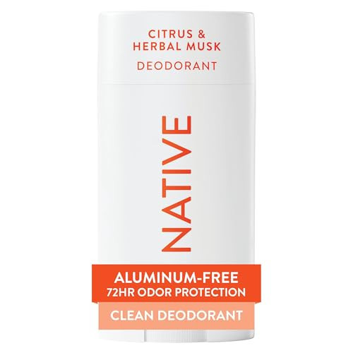 Native Deodorant Contains Naturally Derived Ingredients, 72 Hour Odor Control, Deodorant for Women and Men, Aluminum Free, Citrus & Herbal Musk, 2.65 Ounce (Pack of 12) | Amazon (US)