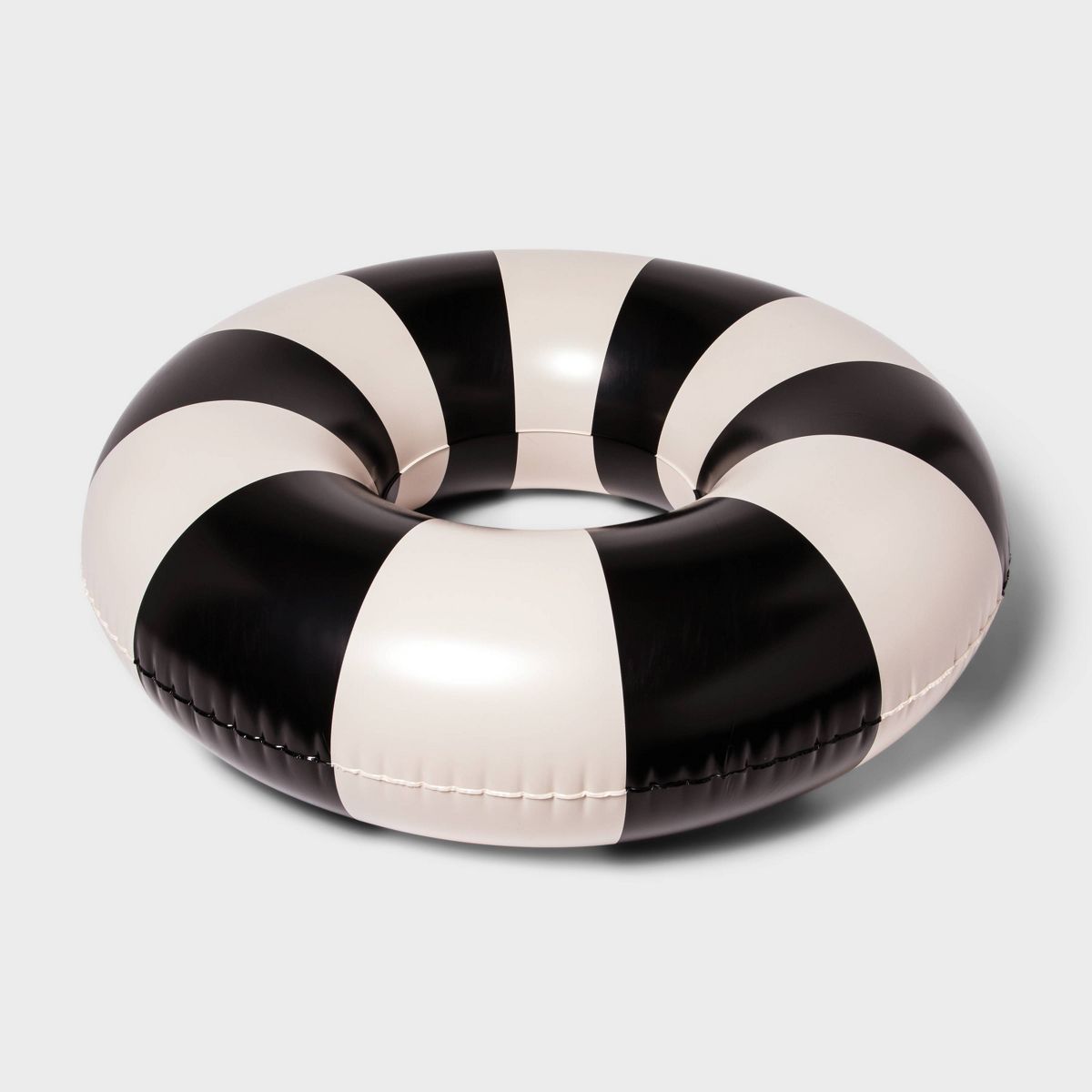 Inflatable Bungalow Swim Tube Black Stripe - Sun Squad™ | Target