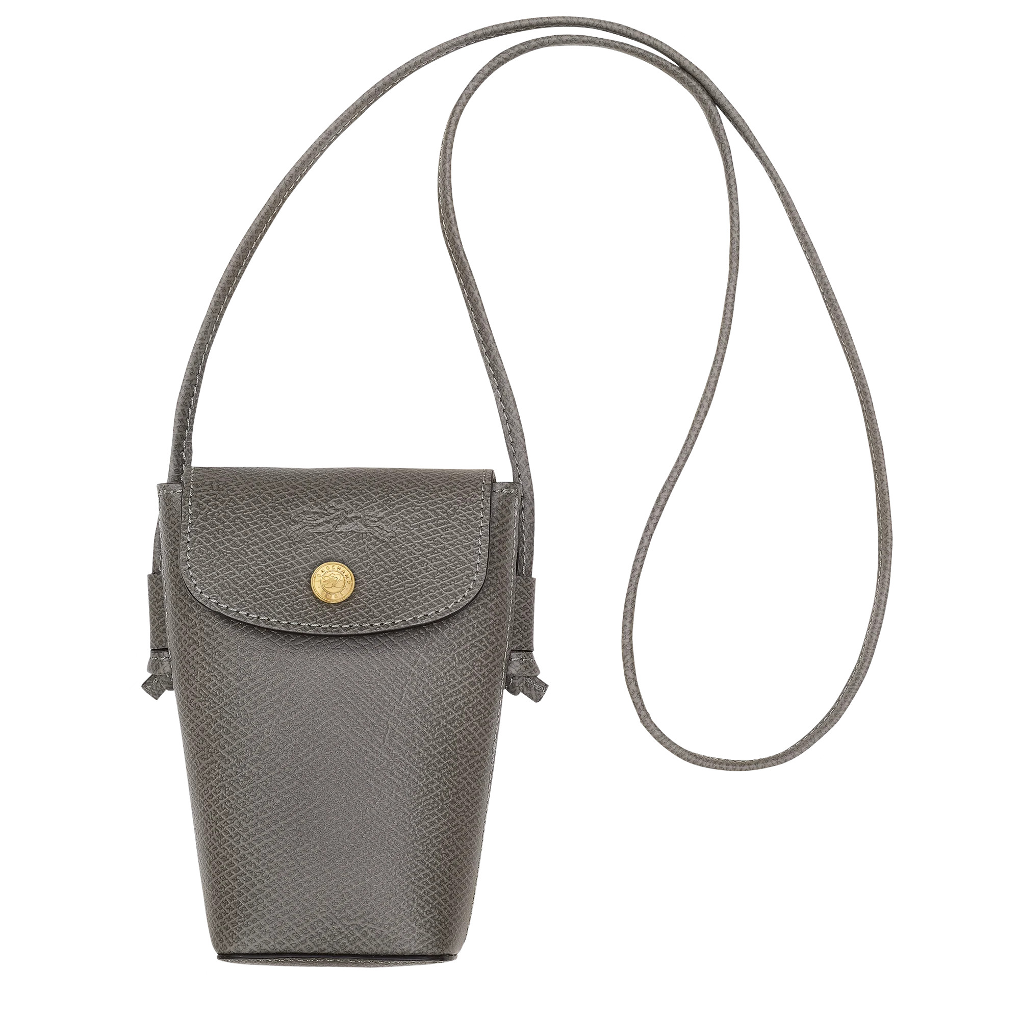 \u00c9pure Phone case with leather lace Turtledove - Leather | Longchamp US | Longchamp