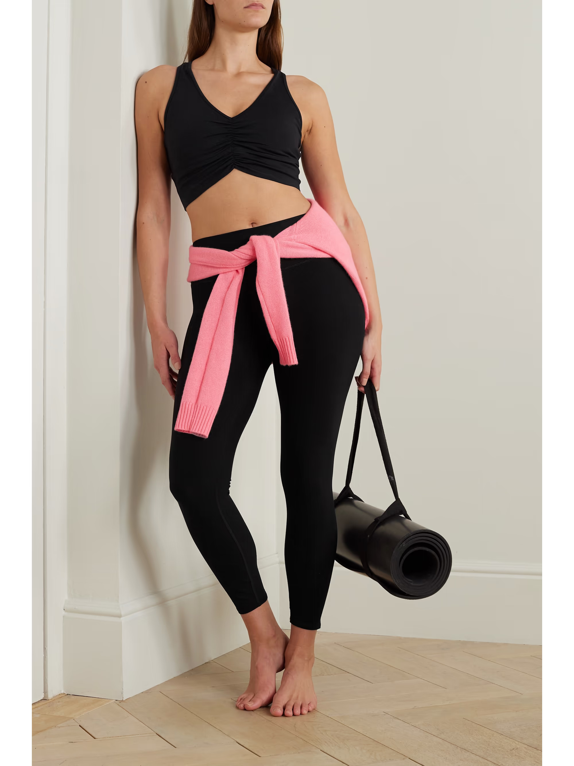 Wild Thing ruched Airbrush sports bra | NET-A-PORTER (UK & EU)