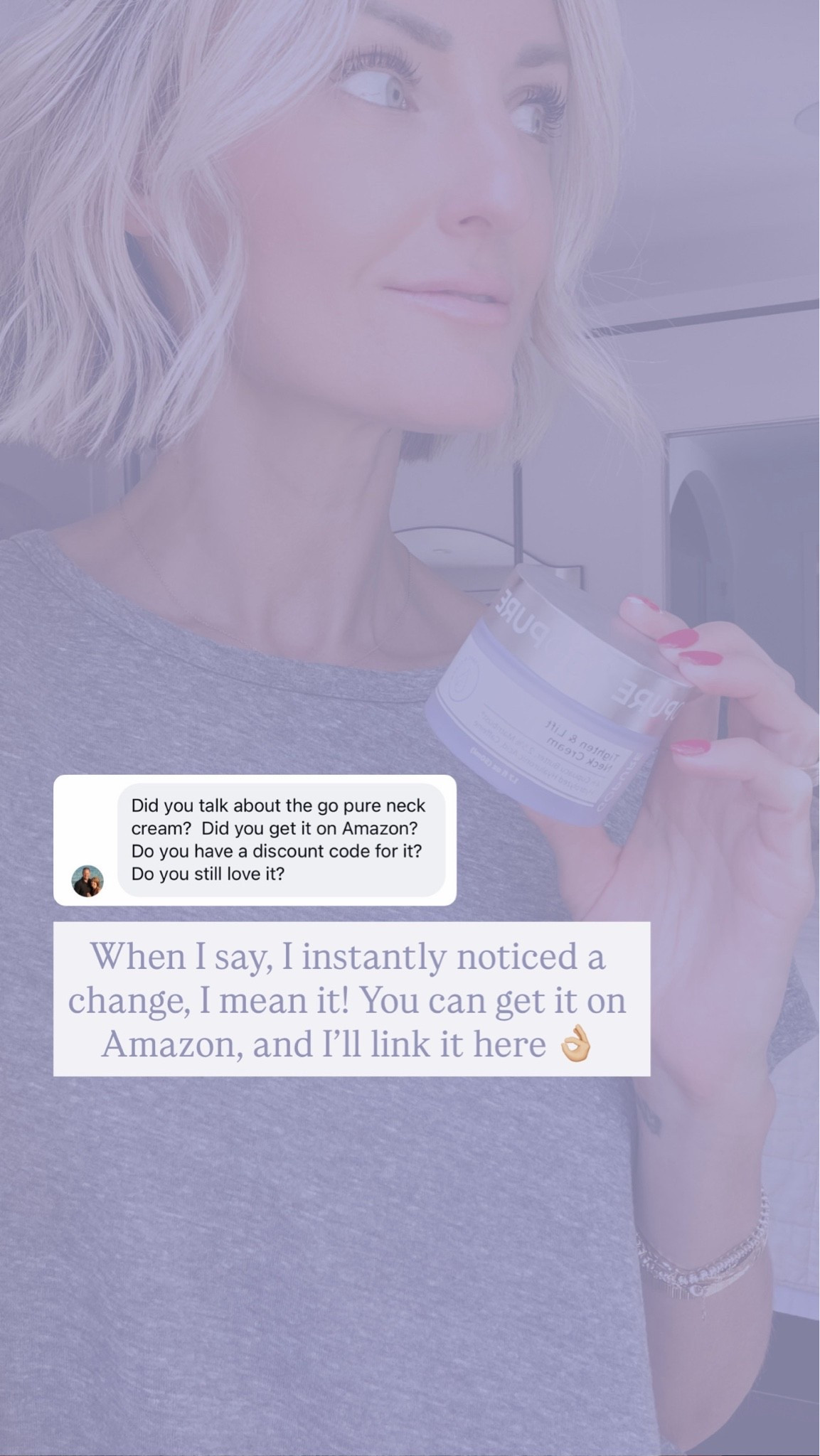 Staying consistent with this cream pays off so well! I can’t recommend it enough- the results are a 10/10! 

Loverly grey, Amazon beauty finds, tightening and lifting neck cream, gopure lotion

#LTKBeauty #LTKselfcare