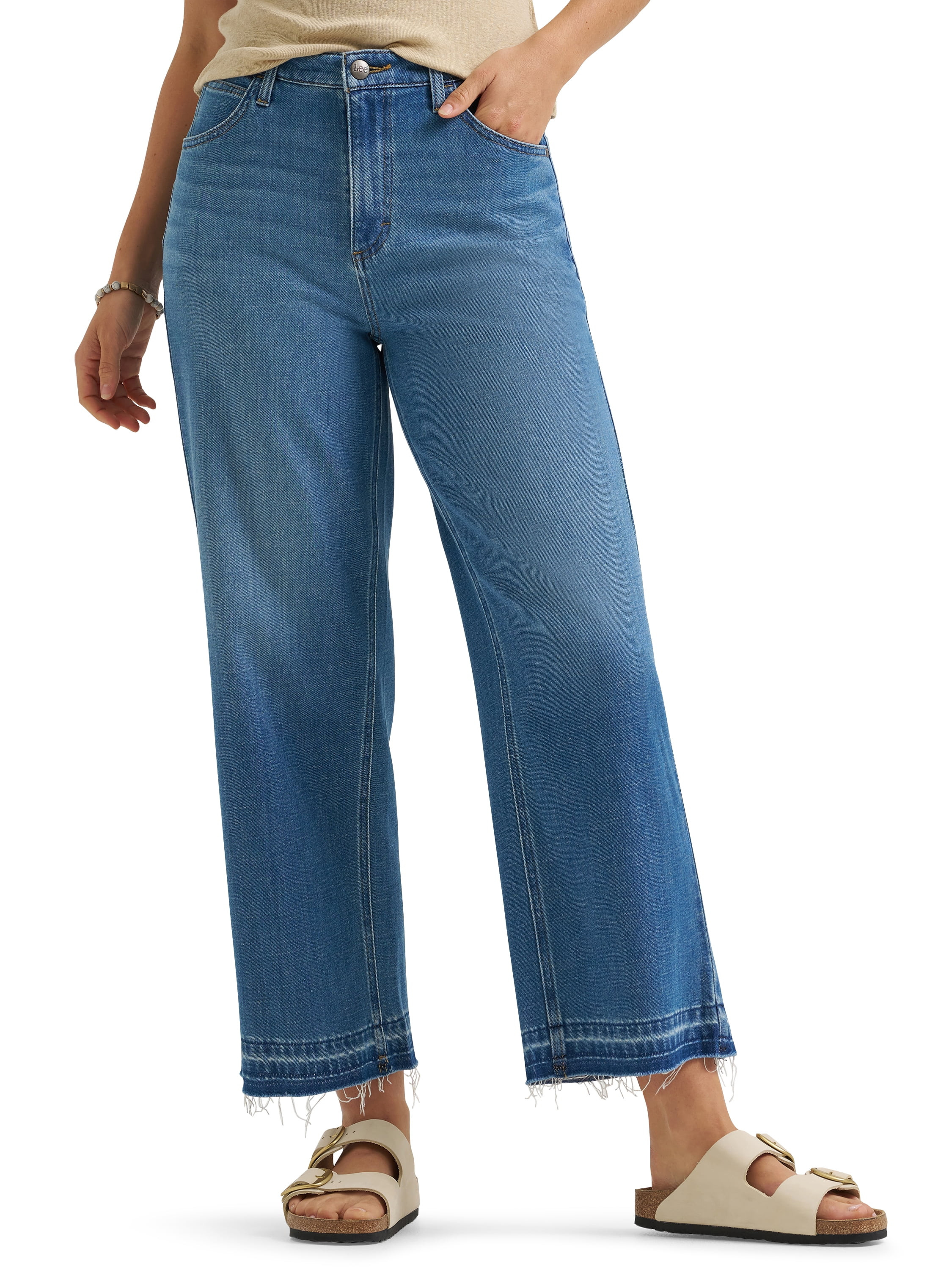 Lee\u00ae Women's Heritage Wide Leg Crop Jeans, Sizes 2-18 | Walmart (US)