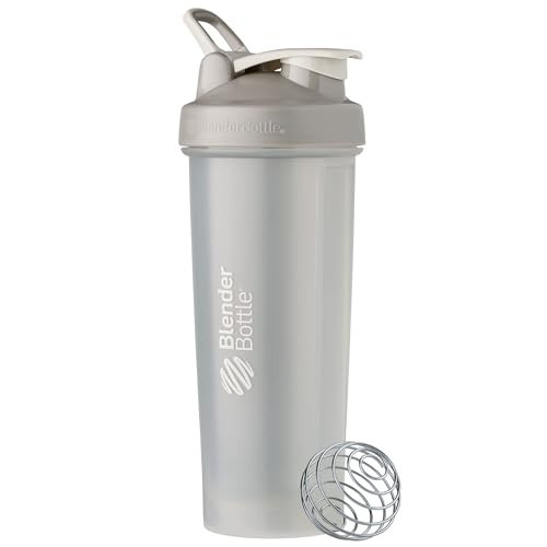 BlenderBottle Classic V2 Shaker Bottle Perfect for Protein Shakes and Pre Workout, 32-Ounce, Pebble Grey | Amazon (US)