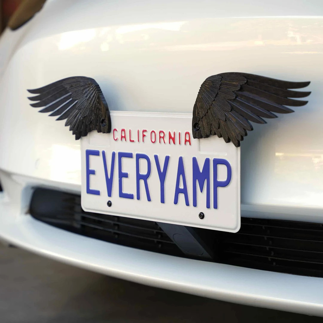 License Plate Raven Wings (Universal Fit) | Etsy (US)