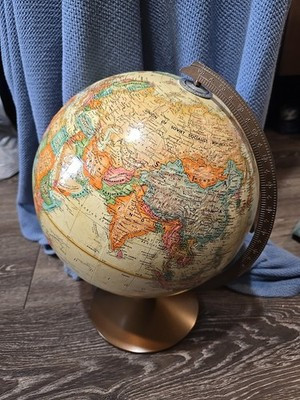 Replogle World Classic Series 12" Globe Metal Base Leroy M. Tolman Vintage | eBay US