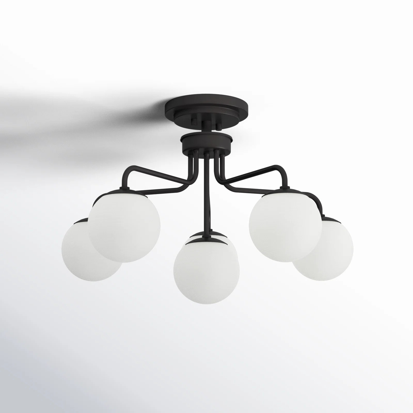 Chemise 6 - Light Ceiling Light In Black | Wayfair North America