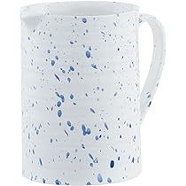 "FAVRD" Decorative Pitcher Vase Coffee Table Decor Flower Vase Shelf Decor White Blue Speckled Vase  | Amazon (US)
