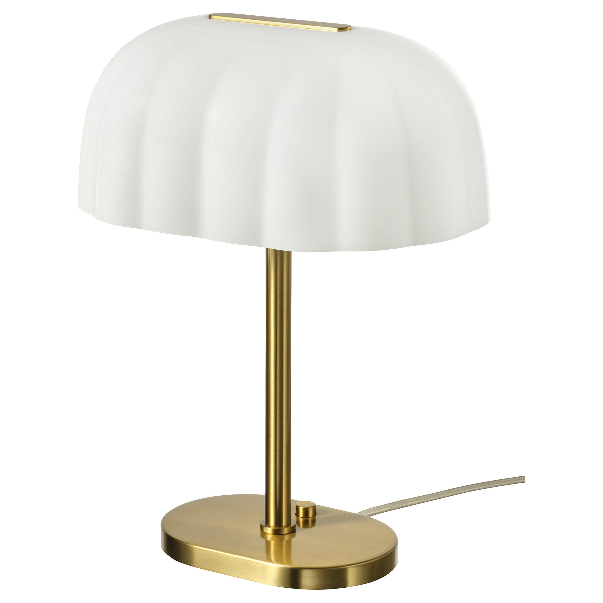 AKTERSPRING Tischleuchte, opalweiß Glas/vermessingt, 39 cm - IKEA Deutschland | IKEA (DE)