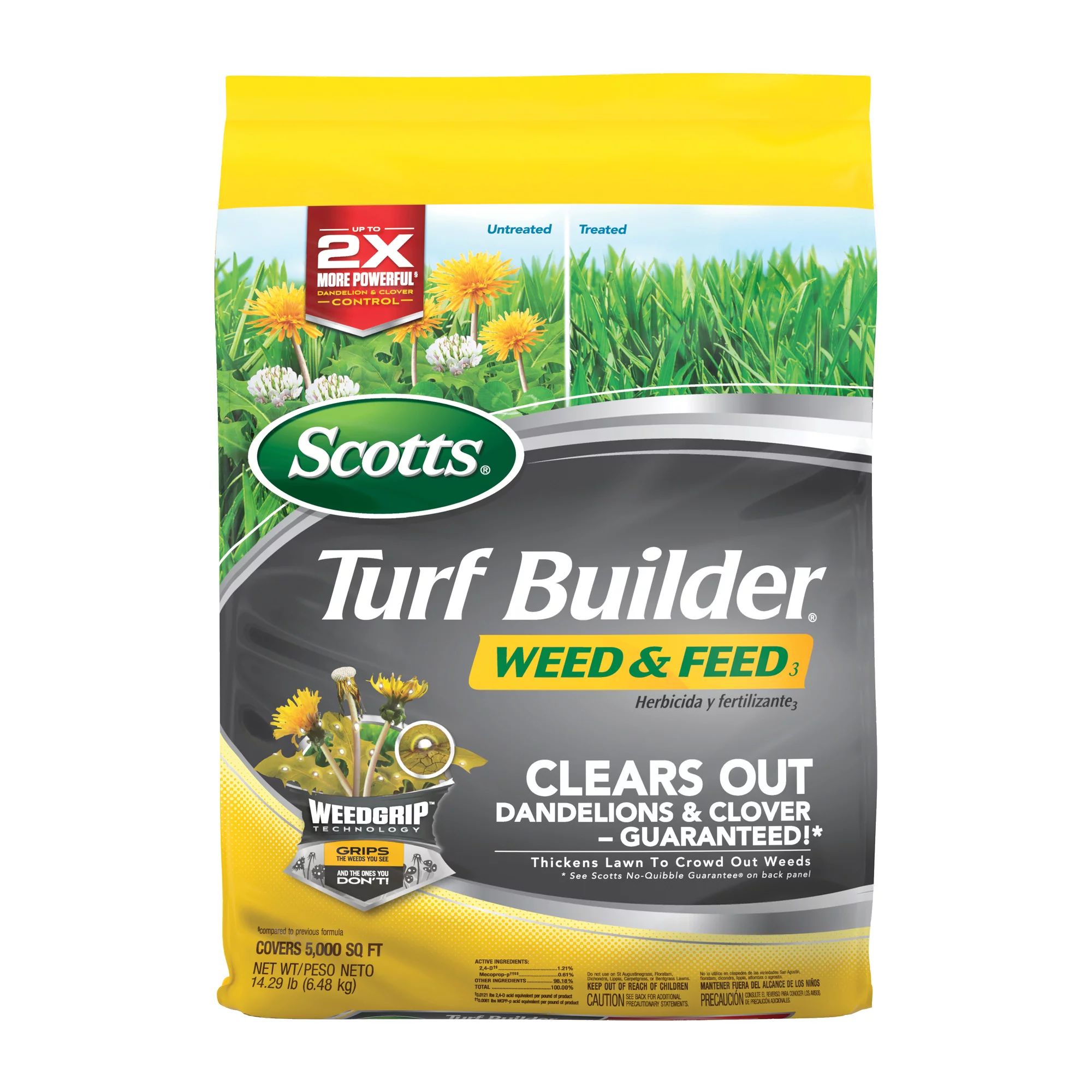 Scotts Turf Builder Weed & Feed 3, 14.29 lbs., up to 5,000 sq. ft. | Walmart (US)