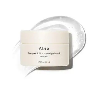 Abib Rice Probiotics Overnight Mask Barrier Jelly 2.7 fl oz I | Korean Overnight Sleeping Mask Cr... | Amazon (US)