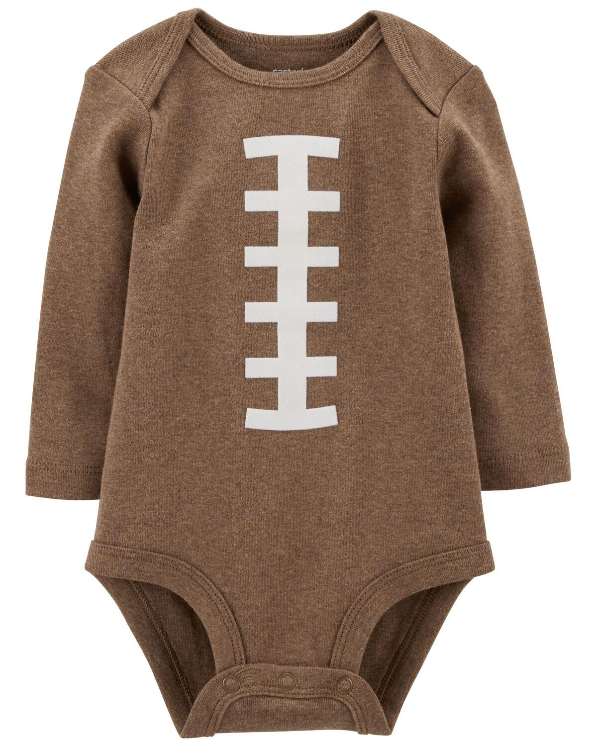Brown Baby Football Long-Sleeve Bodysuit | carters.com | Carter's