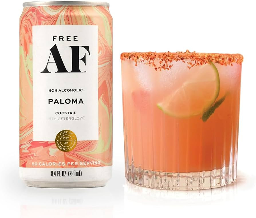 Non-Alcoholic Paloma | Ready to Drink Mocktail | Low Calories & Organic Sugar | Refreshing Lime &... | Amazon (US)