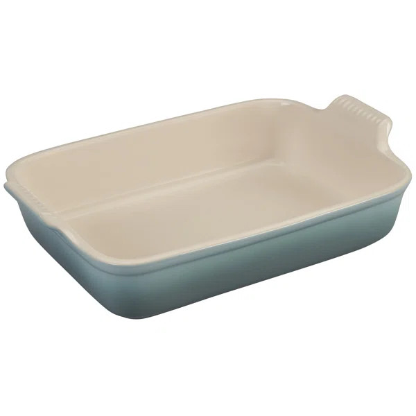 Le Creuset Stoneware Heritage Rectangular Dish, 4 Qt. (12" x 9"), Sea Salt | Wayfair North America