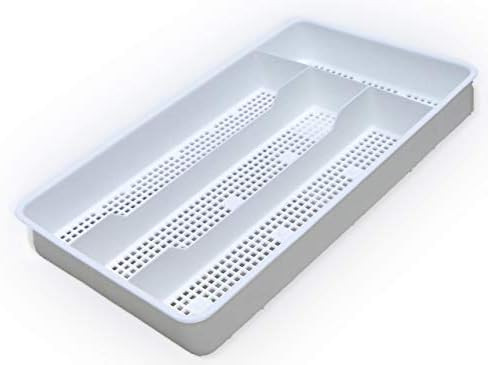 Dial Industries B694W Small Mesh Cutlery Organizer Tray, White | Amazon (US)