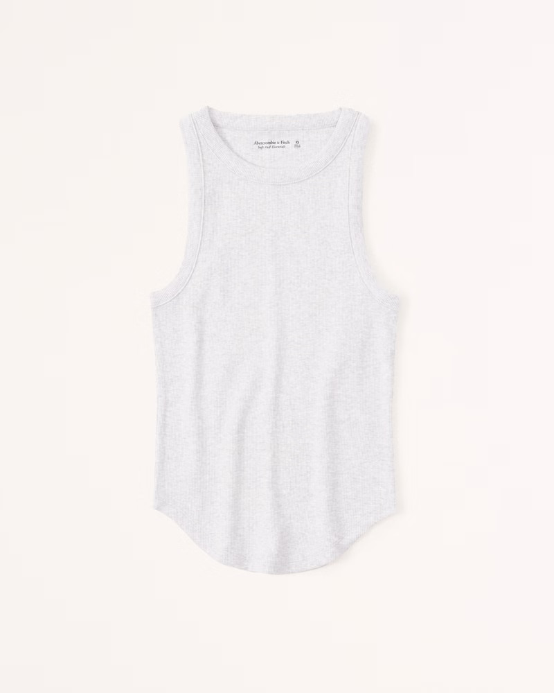 Essential Rib Tuckable Crew Tank | Abercrombie & Fitch (US)