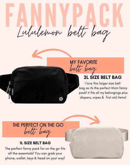 The perfect fanny pack!! My goto bag on walks, running in a store, the airport or just being on the go! 

#LTKitbag #LTKunder50 #LTKstyletip