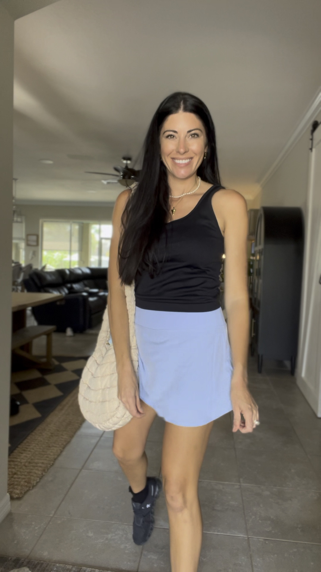 Loving this skort! I paired it with my on clouds and a target ribbed tank. Wearing a small in the skort.

#LTKfindsunder100 #LTKfitness #LTKfindsunder50