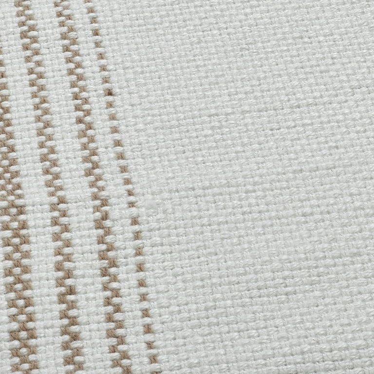 My Texas House Stripe Ivory/Taupe Layering Polyester Indoor/Outdoor Area Rug, 24" x 36" | Walmart (US)
