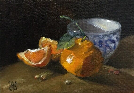 Clementines Still Life Oil Painting  Hand Painted Original  | Etsy | Etsy (US)