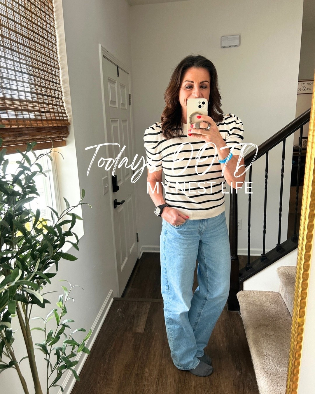 Obsessed is an understatement 🤍
This striped short puffer-sleeve sweater from Walmart is giving effortless + elevated (and yes… it’s budget-friendly 👏). Paired it with my favorite stovepipe jeans from AE—the perfect straight fit that works for errands, coffee dates, and everyday mom life.

Easy, comfy, and cute without trying too hard ✨
Linked both so you can recreate the look 💫

#LTKStyle #WalmartFashion #AEJeans #EverydayOutfits #CasualChic #MidlifeStyle #AffordableFashion #MomStyle #OutfitInspo