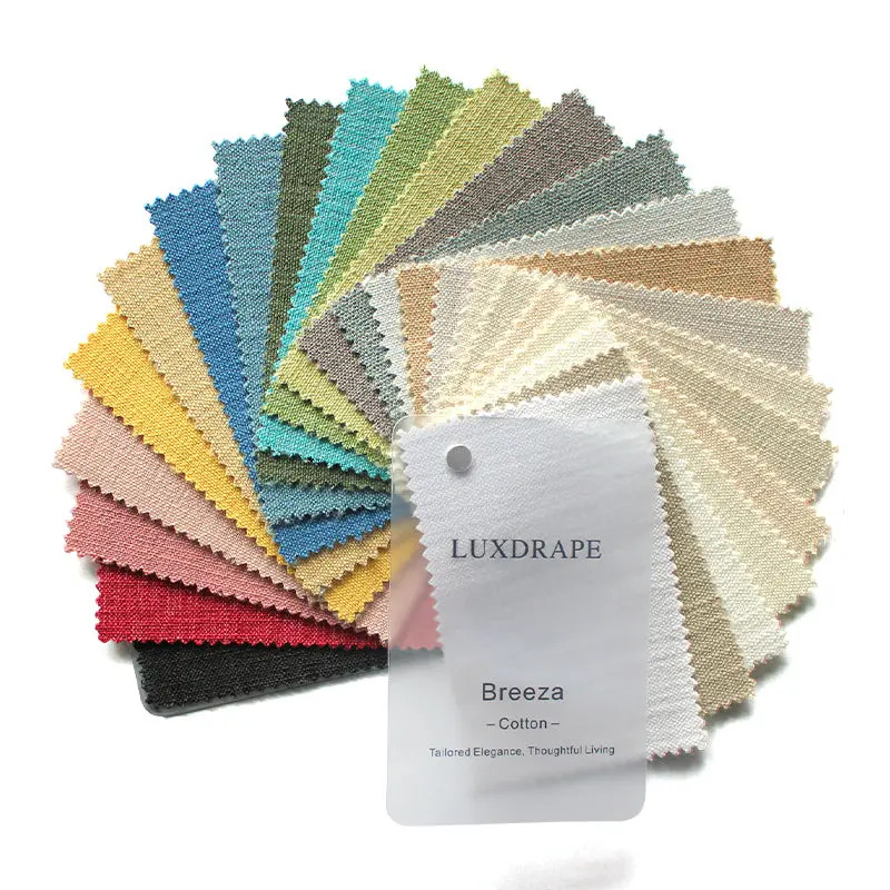 Breeza Cotton Fabric Booklet 24 Colors | LuxDrape