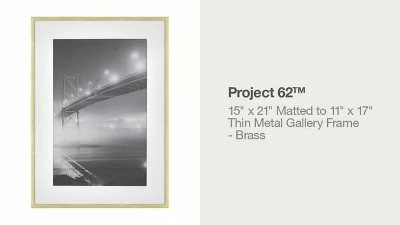 Thin Metal Matted Gallery Frame Gold - Project 62™ | Target