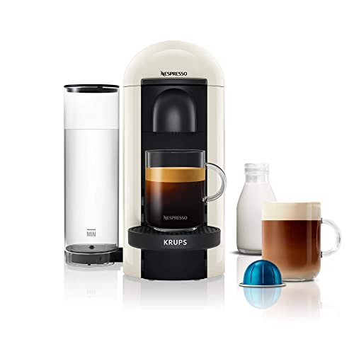 Nespresso Vertuo Plus Automatic Pod coffee machine for Americano, Decaf, Espresso by Krups in White [Amazon Exclusive] | Amazon (UK)