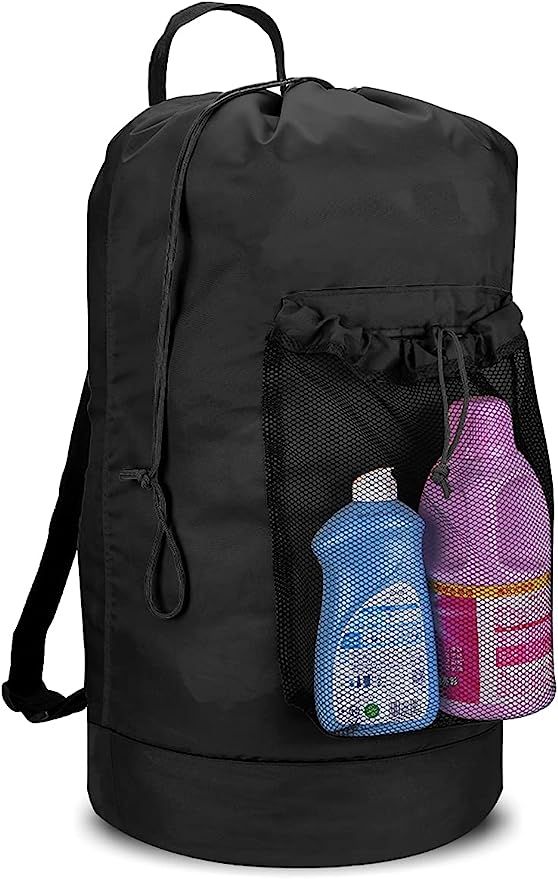 Dalykate Backpack Laundry Bag, Laundry Backpack with Shoulder Straps and Mesh Pocket Durable Nylo... | Amazon (US)