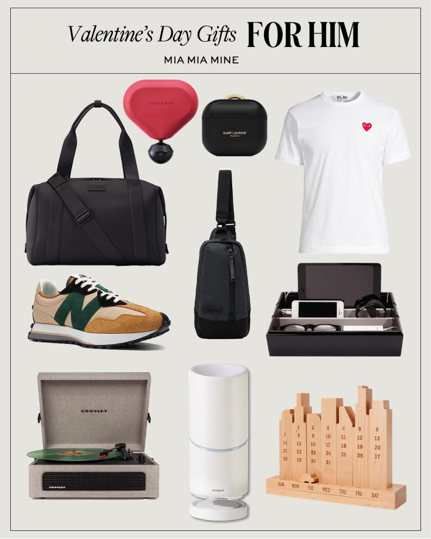 Valentine’s Day gifts for him
New balance 327 sneakers
Dagne Dover duffel bag
Theragun mini

#LTKunder100 #LTKGiftGuide #LTKmens