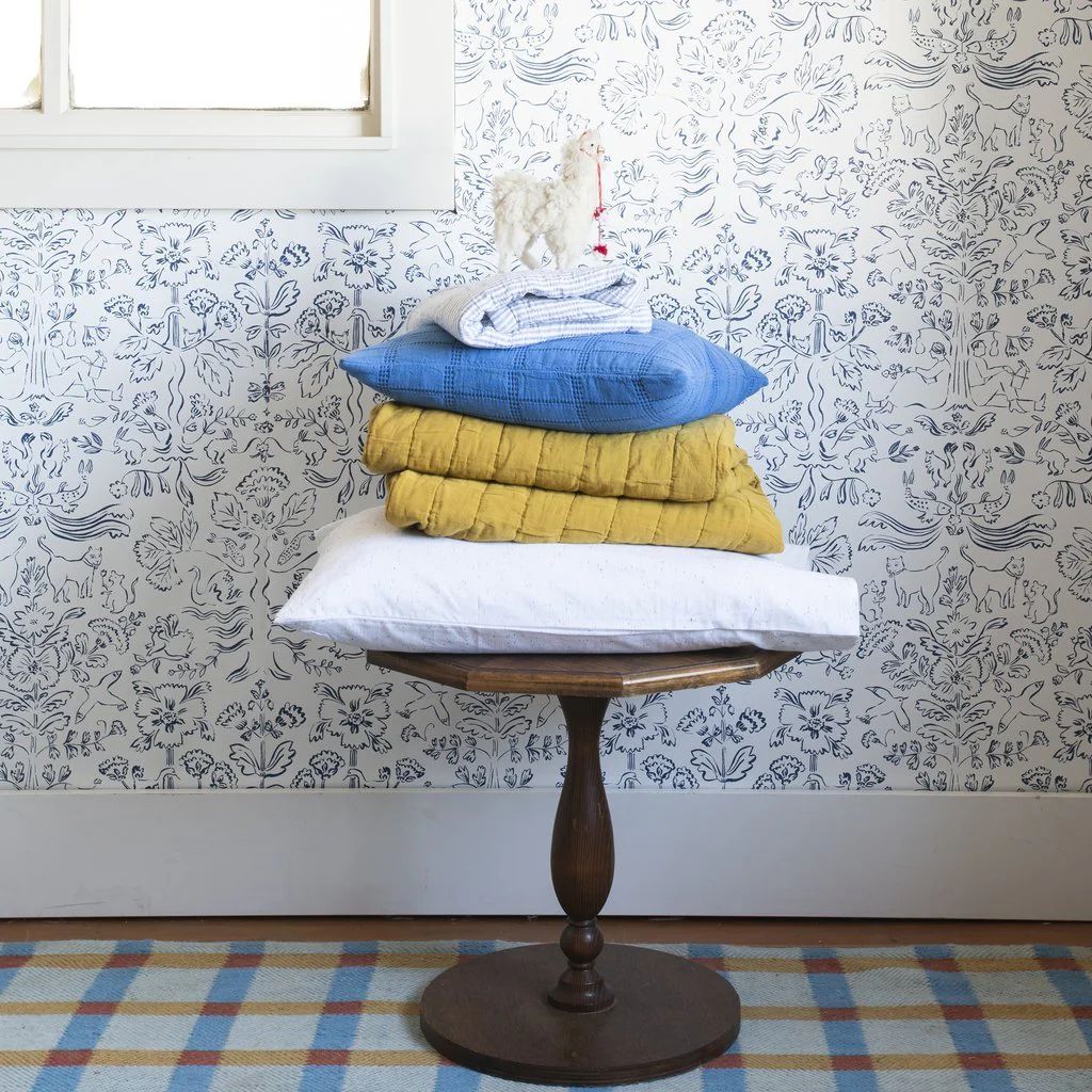 Plaid Wool Rug - Sky | Schoolhouse