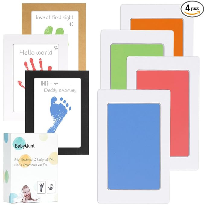 Inkless Baby Hand and Footprint Kit,Clean-Touch Ink Pad Kit,Safe No Mess Printing Infant Hand Foo... | Amazon (US)